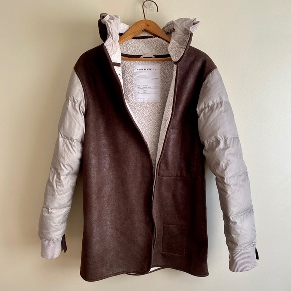 Aritzia Jackets & Blazers - ARITZIA Community Autonomy Military Edition Fishtail Shearling *LINING ONLY*